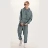 Unisex oversized couple french terry tracksuit wholesale - Image 6