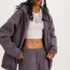 Unisex couple cotton fleece tracksuit - Image 8