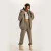 Unisex couple cotton fleece tracksuit - Image 6