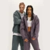 Unisex couple cotton fleece tracksuit - Image 4