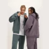 Unisex couple cotton fleece tracksuit - Image 19