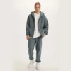 Unisex couple cotton fleece tracksuit - Image 16