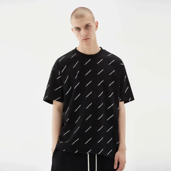 customized full printing logo t shirt