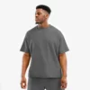 custom mens raw hem boxy t-shirt - Image 3