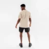 mens stone wash t shirt with custom logo - Image 4