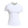 quick dry polyester muscle fit v neck t shirt - Image 4