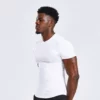 quick dry polyester muscle fit v neck t shirt - Image 7