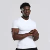 quick dry polyester muscle fit v neck t shirt - Image 3