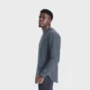 long sleeve curved hem t shirt with your design - Image 6