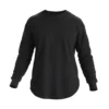 long sleeve curved hem t shirt with your design - Image 4