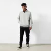 Custom unisex french terry 1/4 zip up tracksuit set - Image 11