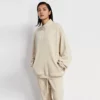 Custom unisex french terry 1/4 zip up tracksuit set - Image 4