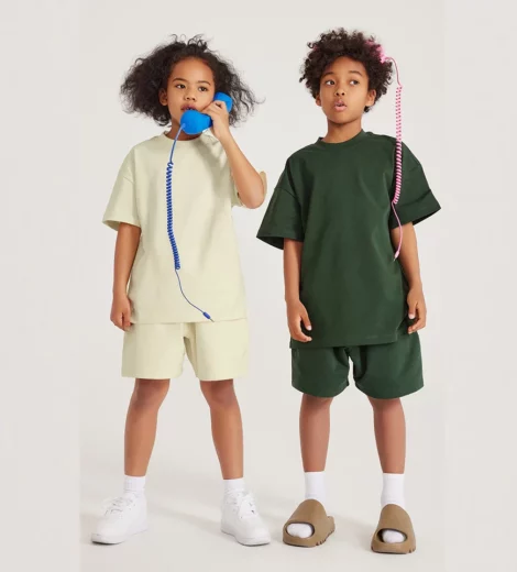 Kid’s oversized t-shirt with shorts set leisure wear