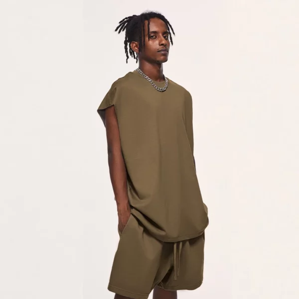100%cotton t-shirt with shorts lounge leisure set