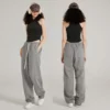 womens curved hem cropped baby tee tank top - Image 3
