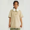 Children vintage stone washing t-shirt with shorts lounge set streetwear - Image 6