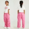 Girl’s organic cotton cropped top t-shirt wholesale - Image 4