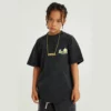 Kids vintage acid washing t-shirt streetwear - Image 3