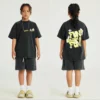 Kids vintage acid washing t-shirt streetwear - Image 5