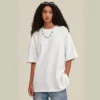 womens curved hem cropped baby tee tank top - Image 6