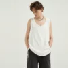 Unisex ripped design sleeveless loose fit tank top - Image 4
