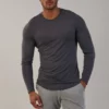 Private label long sleeve slim fit gym t shirt - Image 2