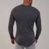 Private label long sleeve slim fit gym t shirt - Image 5