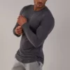 Private label long sleeve slim fit gym t shirt - Image 6