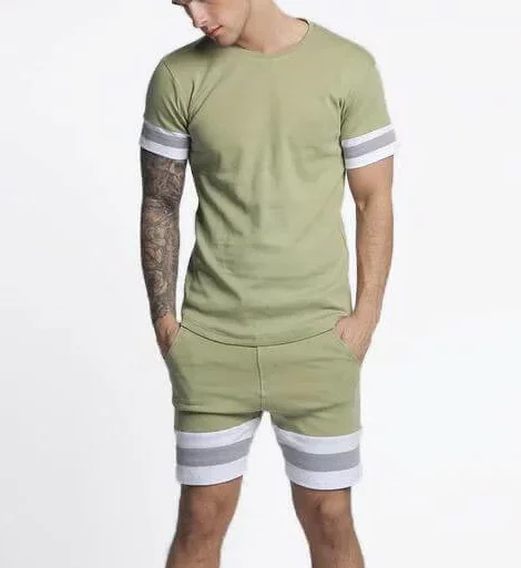 Custom label latest mens twin set