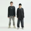 unisex distressed couple long sleeve t-shirt wholesale - Image 8