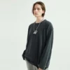 unisex distressed couple long sleeve t-shirt wholesale - Image 5