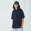 Heavyweight oversized custom logo drop shoulder t shirt - Image 2