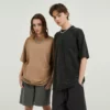 Couple unisex stone washed oversized t shirt - Image 2