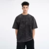 mens heavy acid wash t-shirt bulk sale China - Image 2