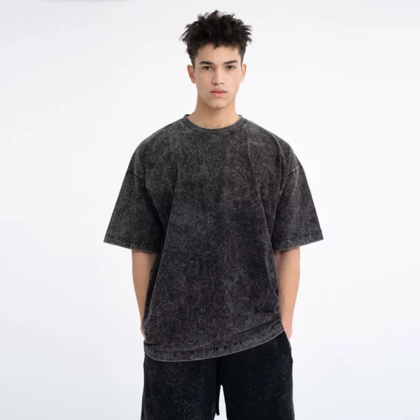 mens heavy acid wash t-shirt bulk sale China