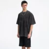 mens heavy acid wash t-shirt bulk sale China - Image 4