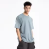 mens heavyweight cotton t-shirt with custom logo - Image 6