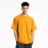 mens heavyweight cotton t-shirt with custom logo - Image 5