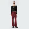 womens curved hem slim fit cropped top t-shirt wholesale - Image 5