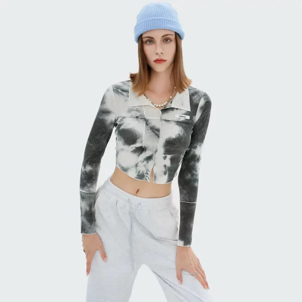 2022 tight fit long sleeve cropped top wholesale China