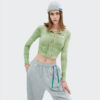 2022 tight fit long sleeve cropped top wholesale China - Image 9