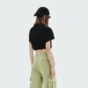 Drawstring side t-shirt for woman made in China - Image 3