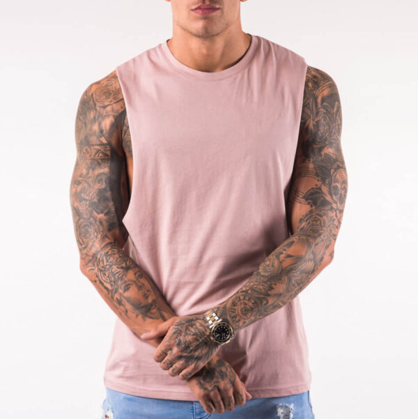 Muscle fit cut-off gym tank top wholesale china