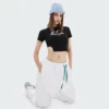 girls custom heat transfer printing cotton crop t-shirt wholesale - Image 3