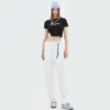 girls custom heat transfer printing cotton crop t-shirt wholesale - Image 6