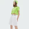loose fit crop top with reflective printing factory China - Image 5