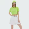 loose fit crop top with reflective printing factory China - Image 4