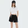 loose fit crop top with reflective printing factory China - Image 3