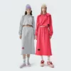 Womens french terry tracksuit set wholesale long dress suit - Image 2