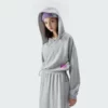 Womens french terry tracksuit set wholesale long dress suit - Image 6